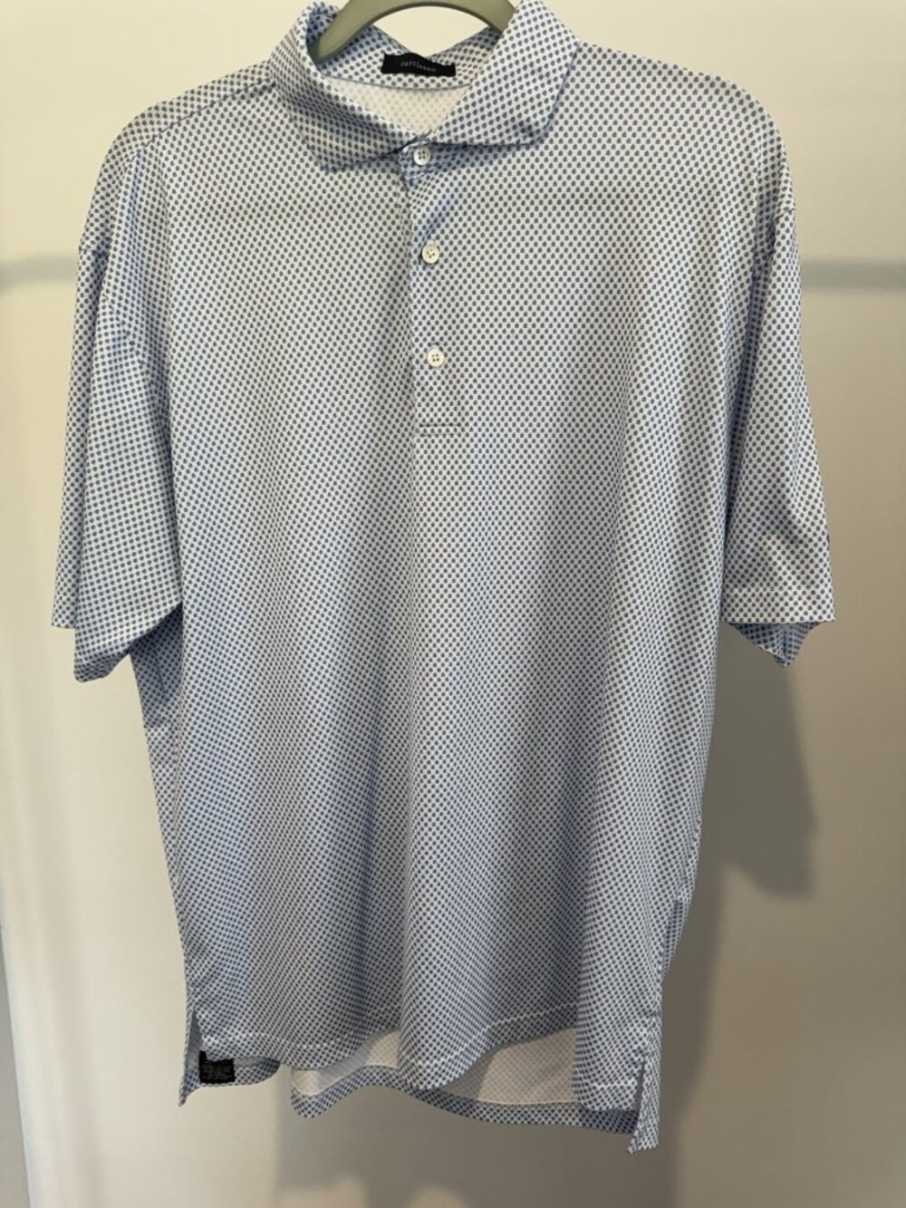 Turtleson Golf Polo Men's XL Blue Turtle Graphic Print Stretch